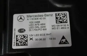 244, Mercedes W118 Cla200 Led Right Headlight New Orj, mercedes,w118,cla200,led,right,headlight,new,orijinal,mercedes w118 cla200 led right headlight new orijinal, Mercedes W118 Cla200 Led Right Headlight New Orj, A1189064000, 2021-2022, 32, 103, 0